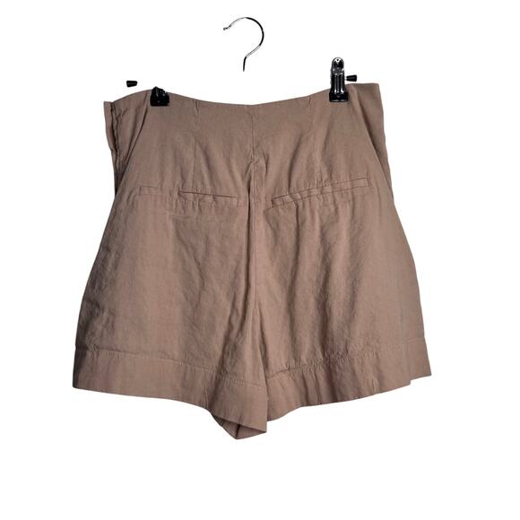Vince Pleated A Line Flowy Linen Shorts - Picture 4 of 6